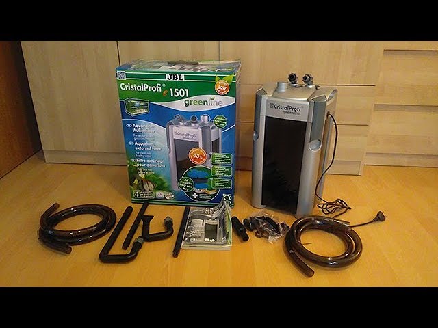 Unboxing external filter JBL CristalProfi e1501 greenline -