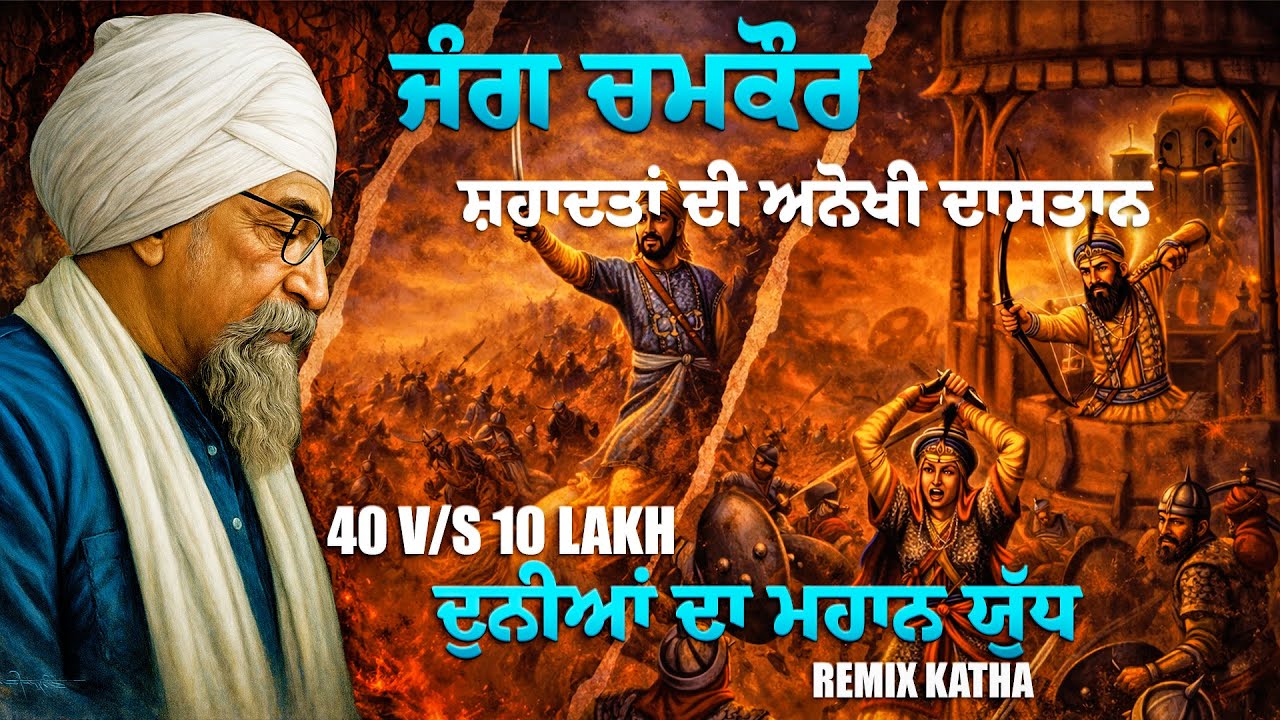 Remix Katha | Giani Sher Singh Ji Katha | Battle Of Chamkaur  | Guru Gobind Singh Ji Katha