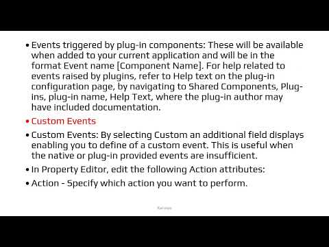 What is Oracle Apex Dynamic Actions  What are event of Dynamic action