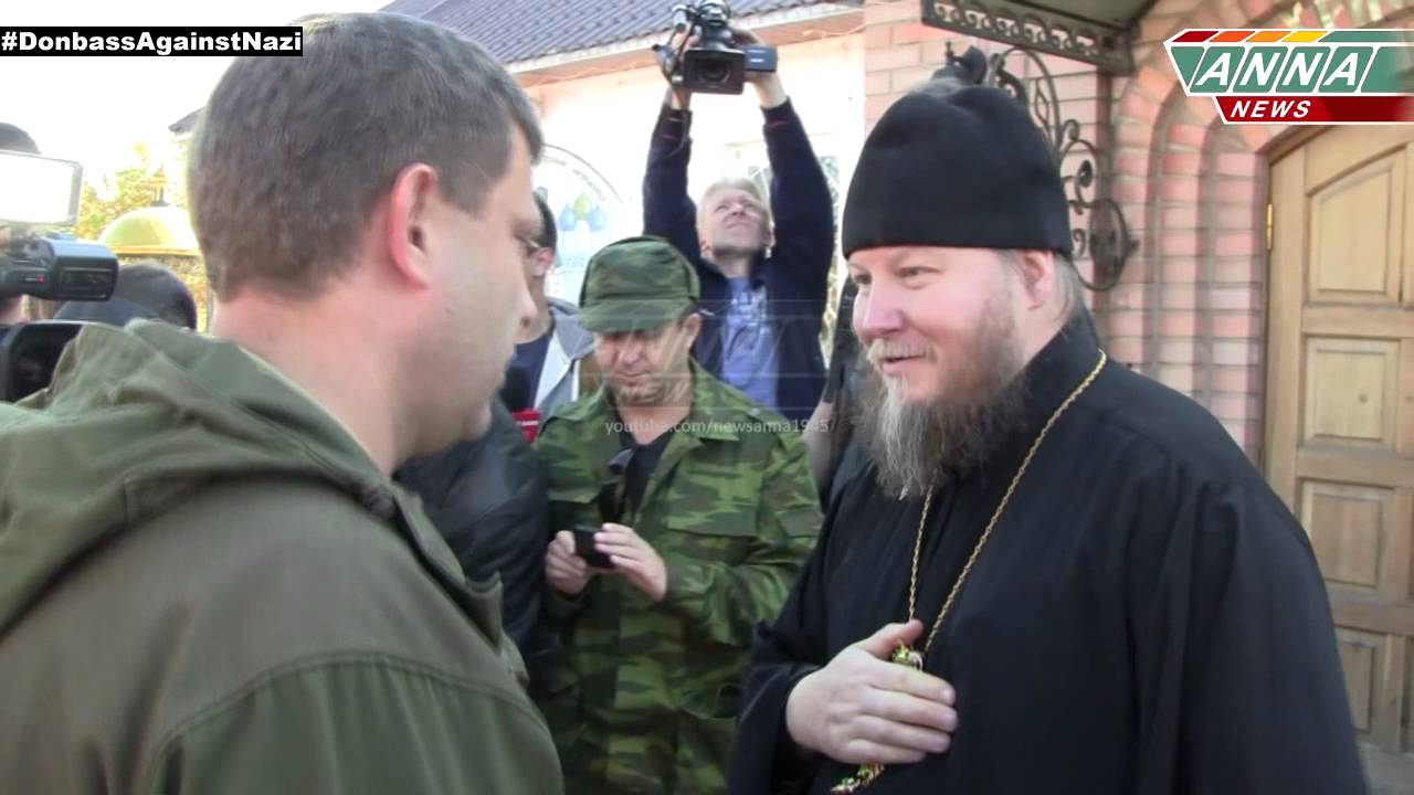 Александр Захарченко в Иловайске 16.10.2014 Свято-Вознесенский храм