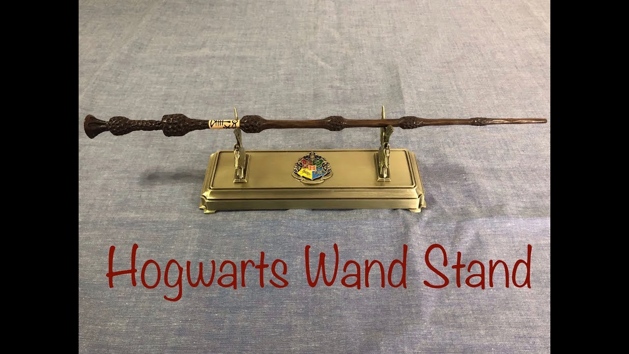 Harry Potter Hogwarts Wand Stand Noble Collection YouTube