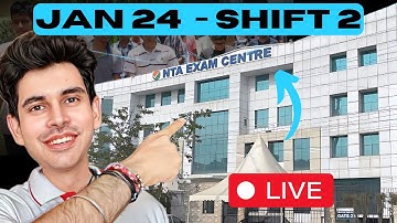 JEE Main 2025 - Session - 1 (24-Jan-2nd Shift) - Live Student Reaction | Toughness Analysis #jee2025