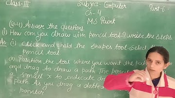 COMPUTER CH-4 MS PAINT PART-6 CLASS-3