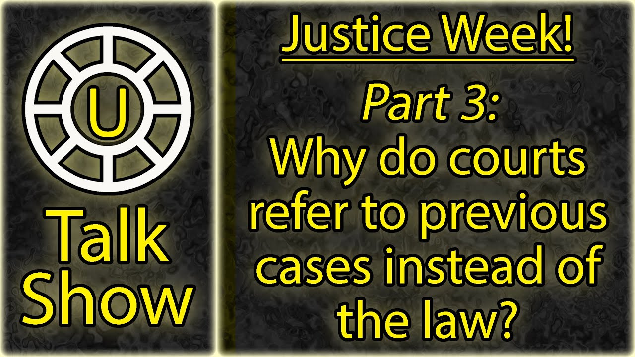 U Talk Show | Why do courts refer to previous cases instead of the law?