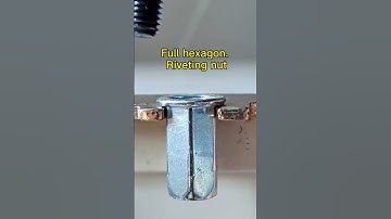 Hexagon riveted nut, riveting process