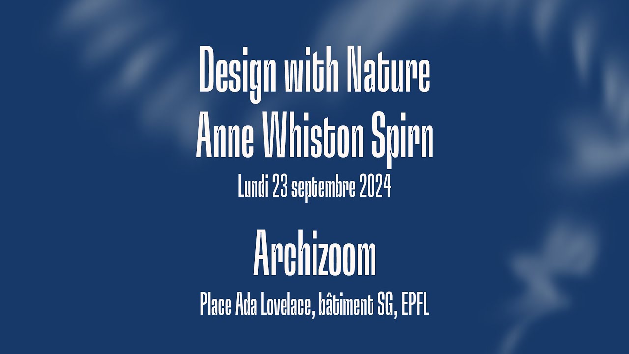 Anne Whiston Spirn - Design with Nature