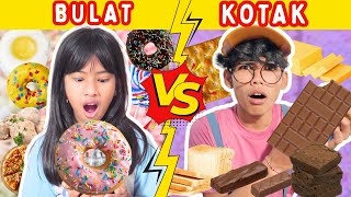 DISTA BELANJA SERBA BULAT SUPER ENAK VS SERBA KOTAK BIASA AJA!! TERNYATA RASANYA BEGINI #trend