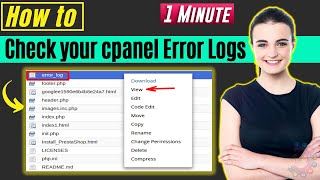 How to check your cpanel error logs 2024