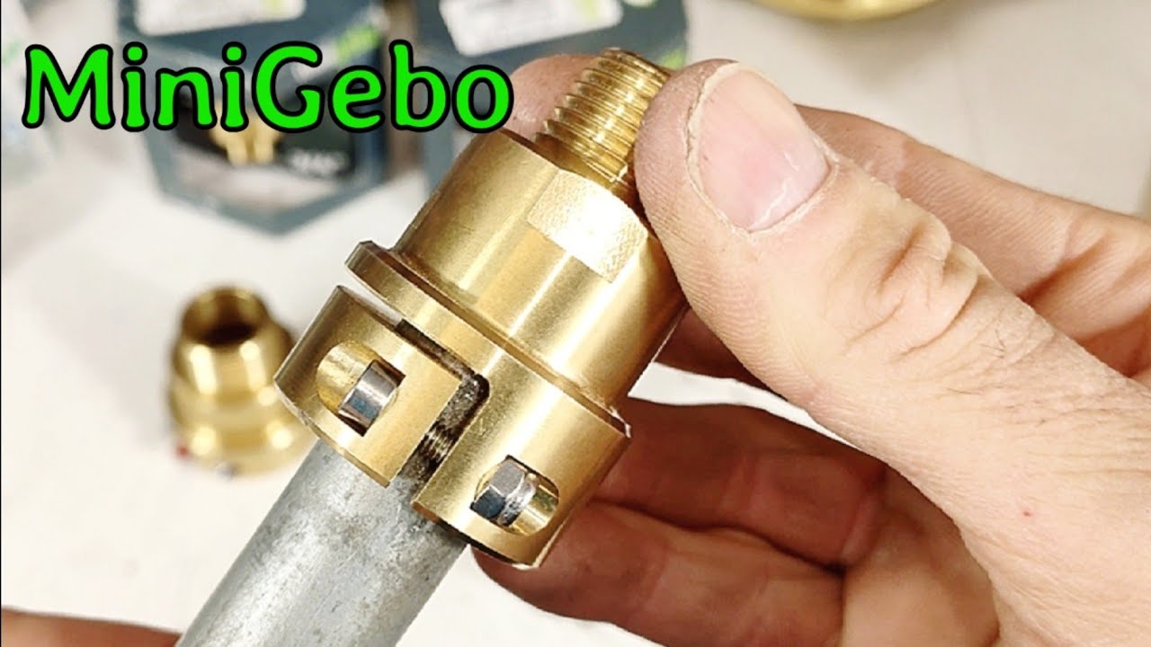 Cómo PASAR TUBO DE HIERRO SIN ROSCA a OTRAS TUBERÍAS. MiniGebo, Rápido, Sencillo y Seguro  #roscar