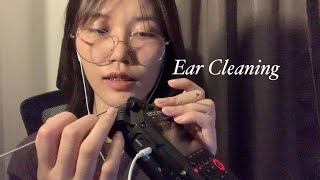 ASMR Ear Cleaning (repeat with black screen for sleep) zZ