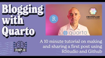 Blogging with Quarto: a 10 minute getting started tutorial