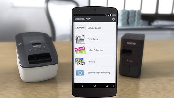 Free Brother iPrint&Label App to easily print labels from your smartphone or tablet