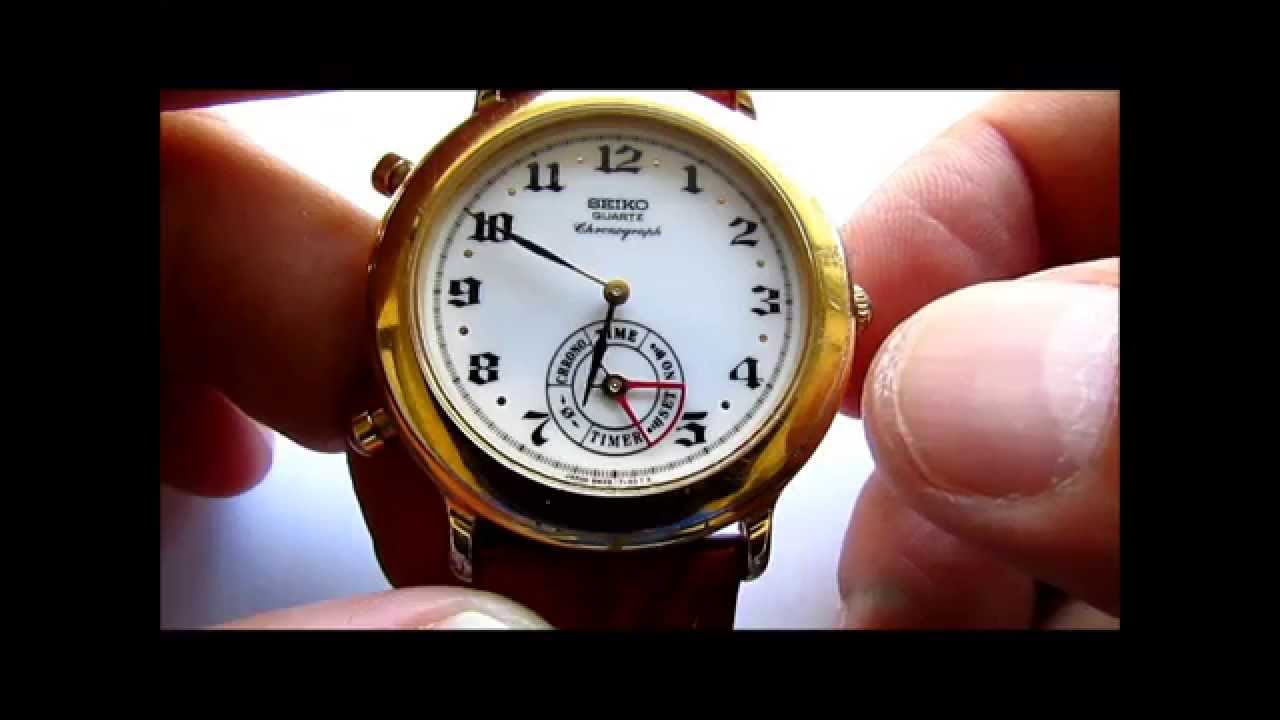 Seiko 8M25 7110 Chronograph Wrist Watch - YouTube