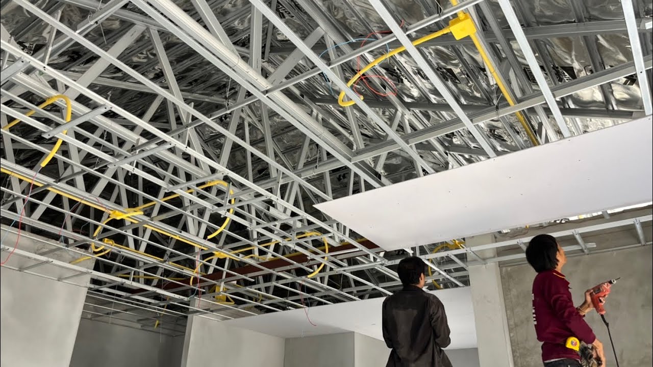 Re-work, Ceilings, Tiles Started - YouTube