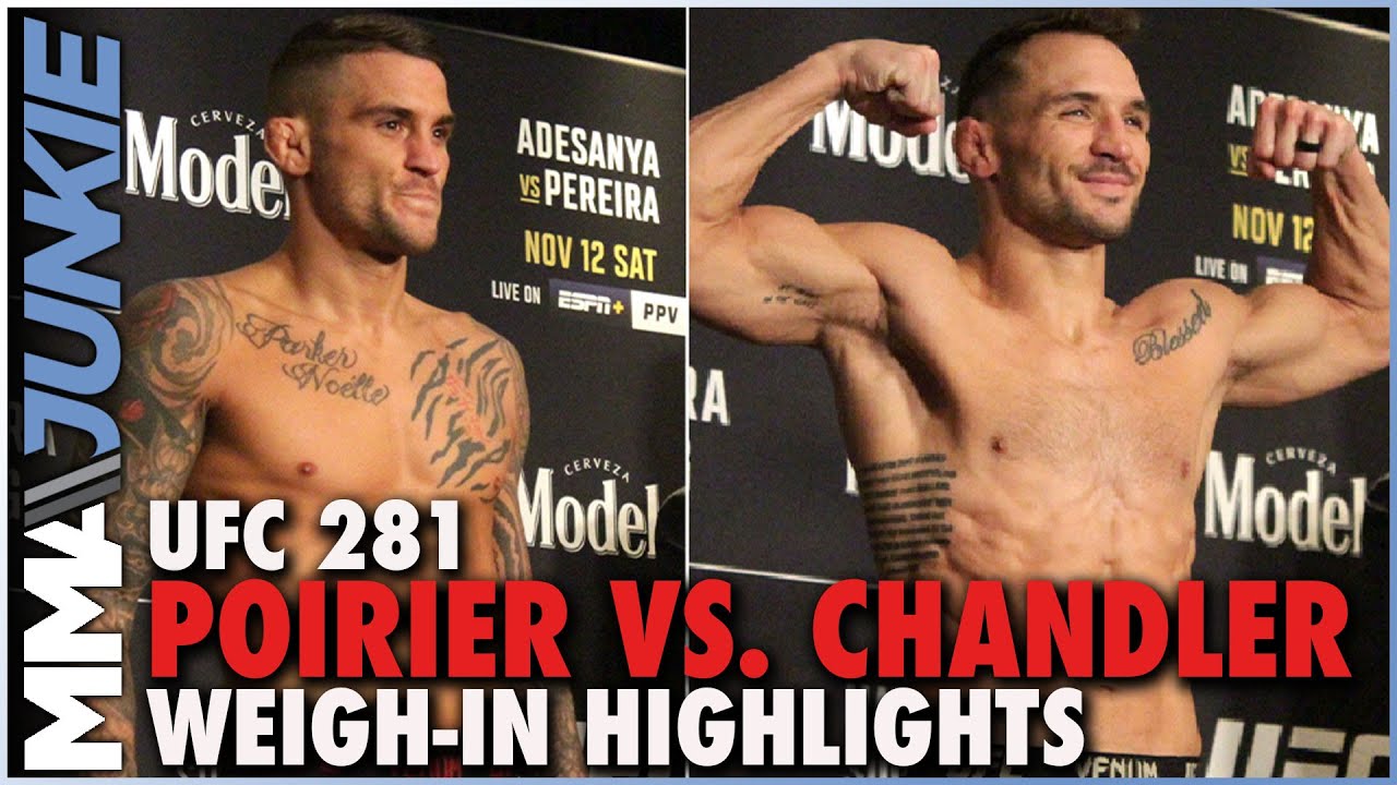 Dustin Poirier, Michael Chandler Make Weight For UFC 281 Featured Fight