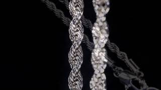 3mm White Gold Rope Chain(KRKC design)