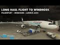 Long haul flight from Frankfurt to Windhoek in MSFS2024