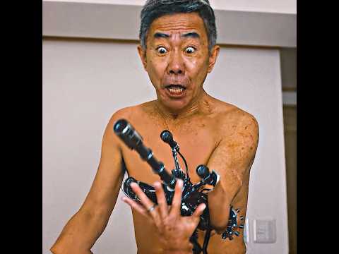 The man's body turned into a machine #shorts #movie