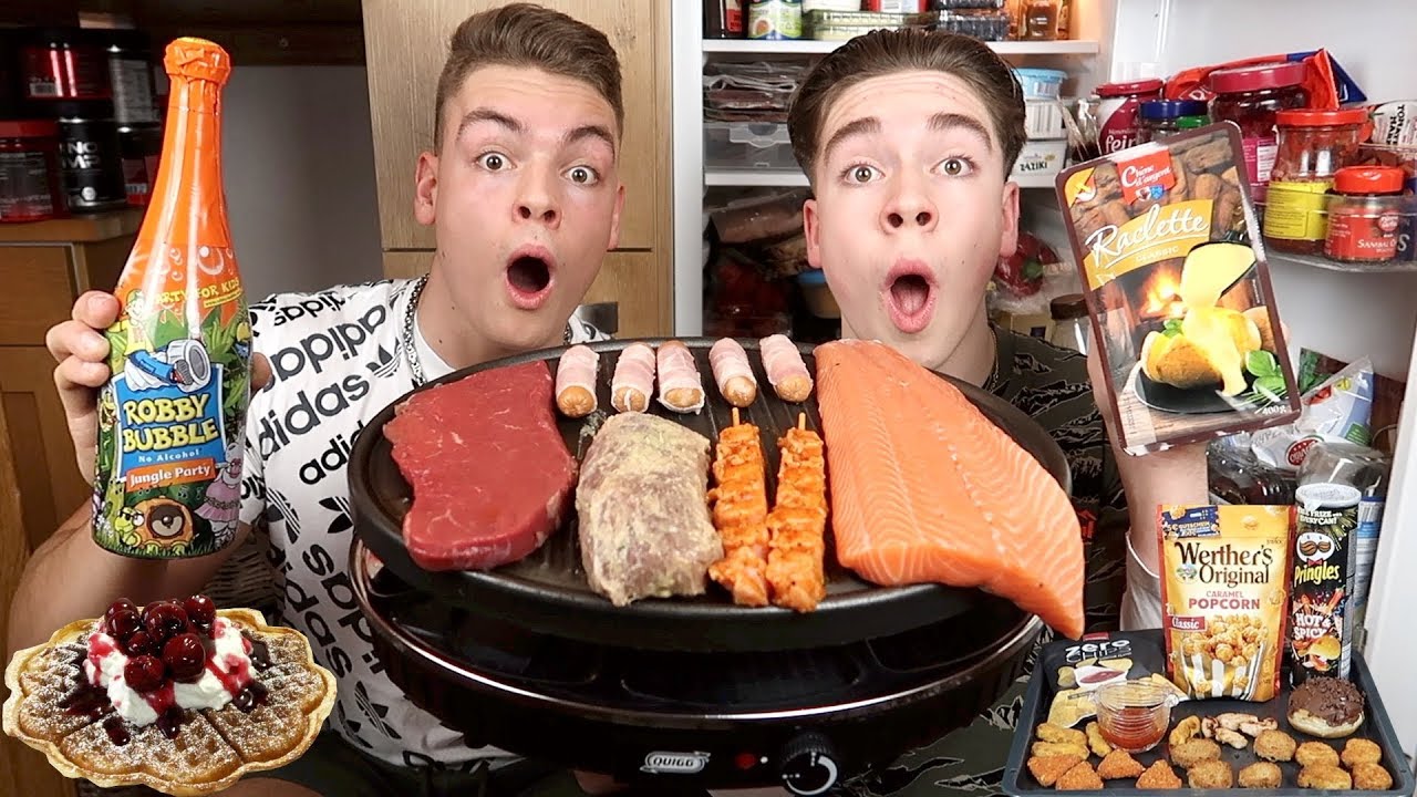 Wir essen 1 Tag lang nur SILVESTERGERICHTE (mit Raclette)