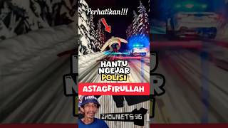 LAH COBA ITU😲⁉️🤔HANTU NGEJAR MOBIL POLISI😱⁉️🤔ASTAGFIRULLAH #viral #islam #tiktok #allah #shorts
