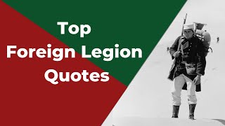 Top French Foreign Legion Quotes | Warrior &amp; Military Motivation
