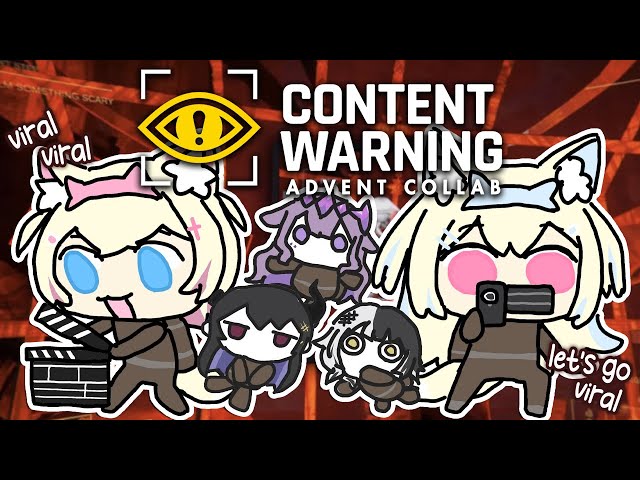 【CONTENT WARNING COLLAB】you won't guess why these VTUBERS went VIRAL 🐾 #holoAdventのサムネイル