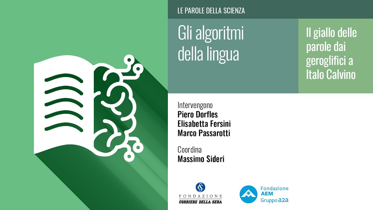 GLI ALGORITMI DELLA LINGUA. IL GIALLO DELLE PAROLE DAI GEROGLIFICI A ITALO CALVINO