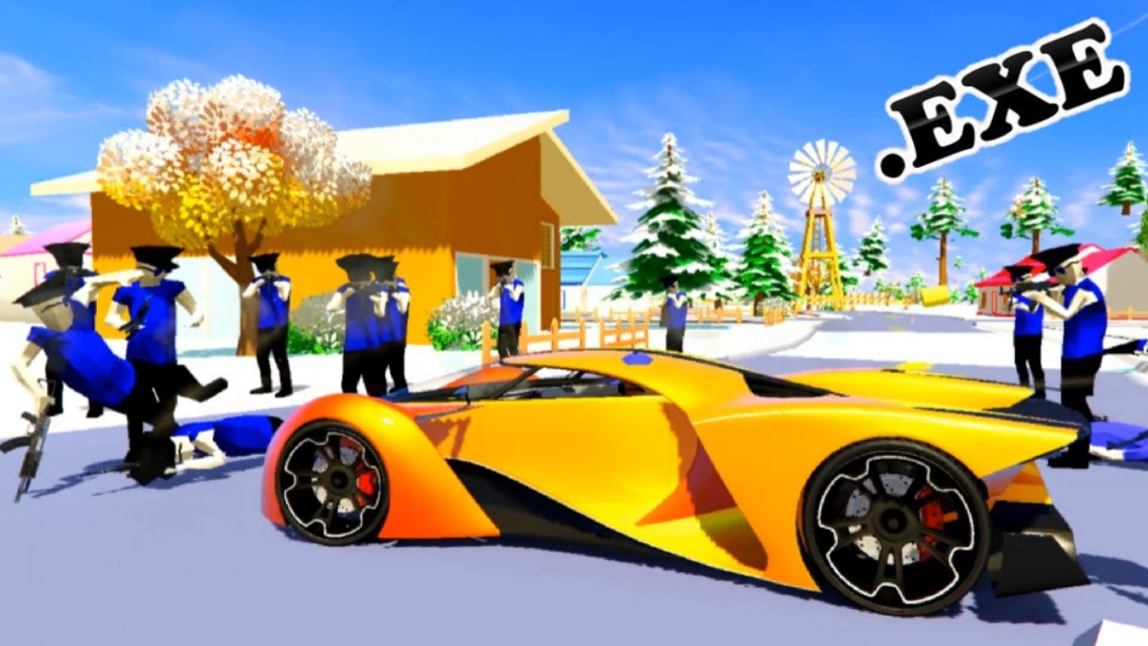 Police Dudes VS New CONCEPT CAR😂😱| Dude Theft Wars .exe | Dude Thef Wars funny moments| Funny Dude