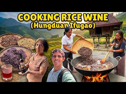 FILIPINO FAMILY MOUNTAIN COOKING - Organic Rice Wine In Ifugao (Bayah)