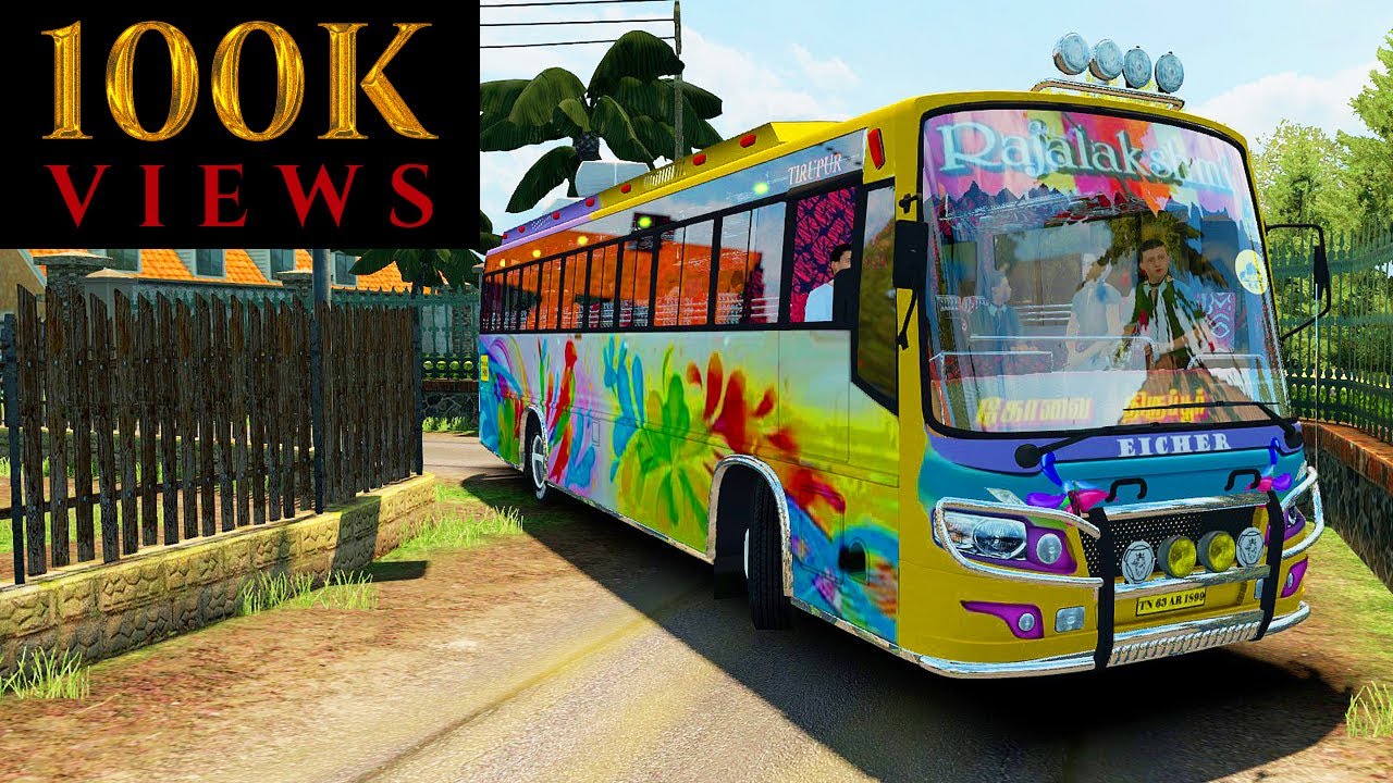 TNSTC Bus Driving on Narrow Village Road | Covai to Thirupur | Logitech G29 GamePlay