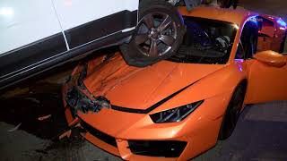 Lamborghini Crash in Koreatown in Los Angeles - CLICK SUBSCRIBE