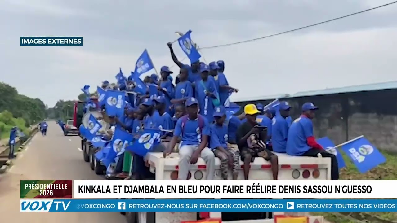 Kinkala et Djambala en bleu pour faire réélire Denis Sassou N’guesso