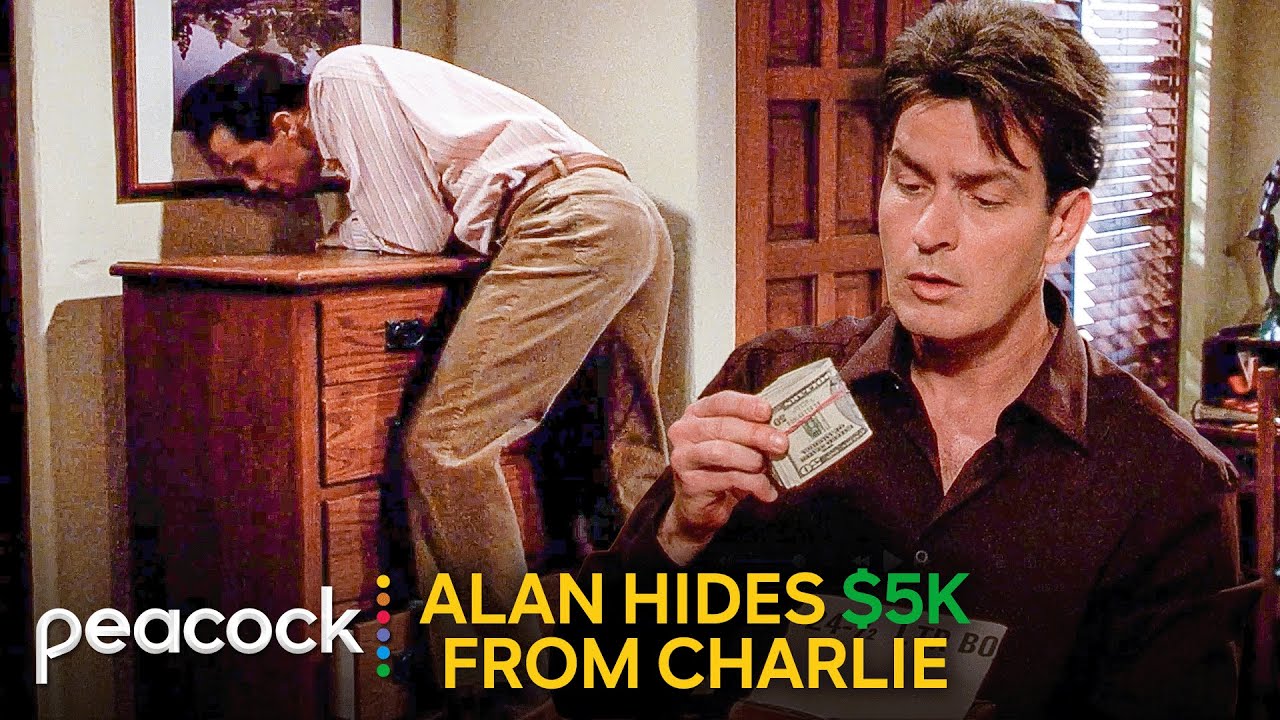 Two and a Half Men | Charlie Cashes in on Alan’s Secret Lamp Money