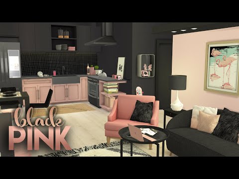 blackpink-apartment-+-cc-list-|-the-sims-4-|-cc-speed-build-|-color-combo-#5