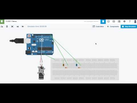 2 LED 1 Servo
