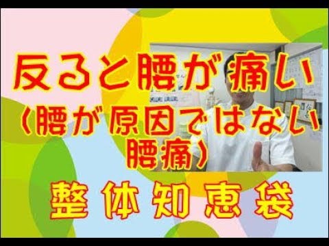 反れない腰痛「整体知袋.com」