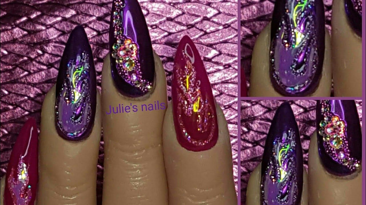 Flame sticker Purple 