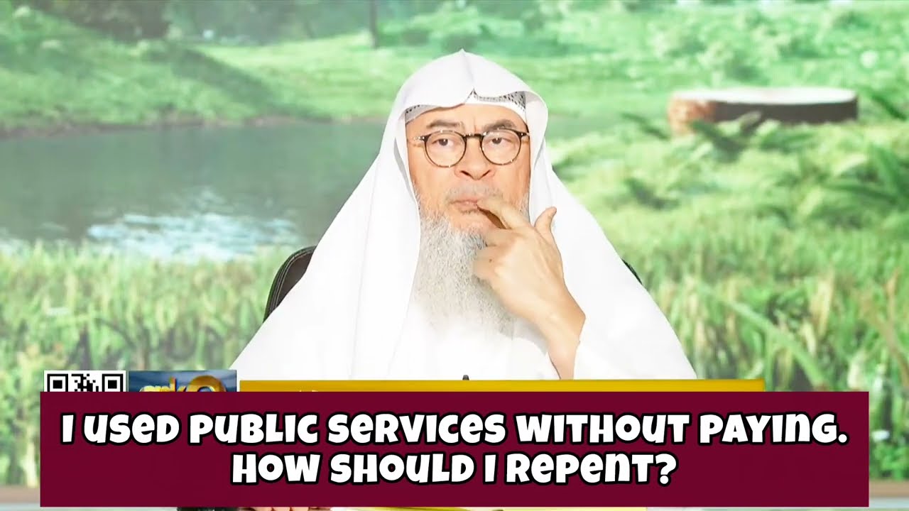 I used public services without paying What to do now, how to repent? 