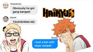 A HAREM?!? | Hinata has a question 13+ | haikyu group chat