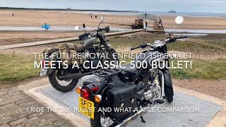 The future Royal Enfield Bullet meets a 500 Bullet!