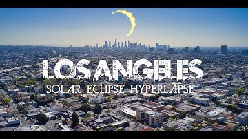 Los Angeles | 2024 Partial Solar Eclipse | Aerial Hyperlapse 4K