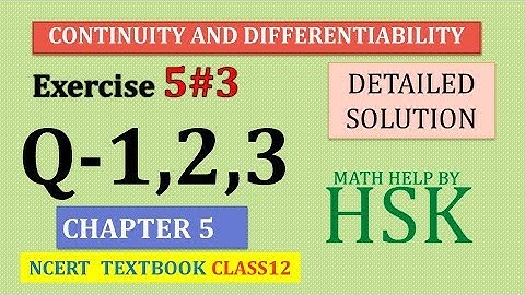 continuity and differentiability  ex5#3 q1q2 q3 class 12 maths ncert textbook solution