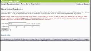 Dotster com   Registering name servers - Adult-Hosting.com