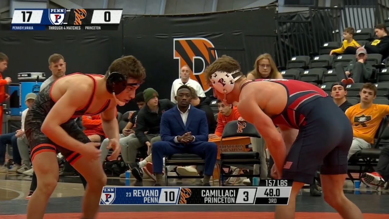 157lbs Lucas Revano (Penn) vs Rocco Camillaci (Princeton) - YouTube