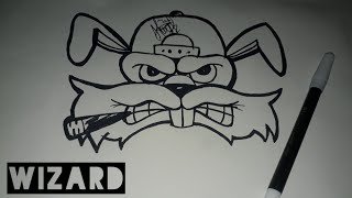 Cara Membuat Graffiti Caracter Wizard|Rabbit Child