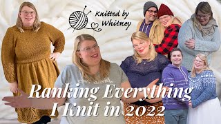 Ranking Everything I Knit in 2022