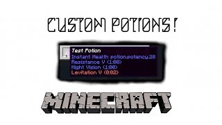 How to make CUSTOM Potions (minecraft 1.14.4)