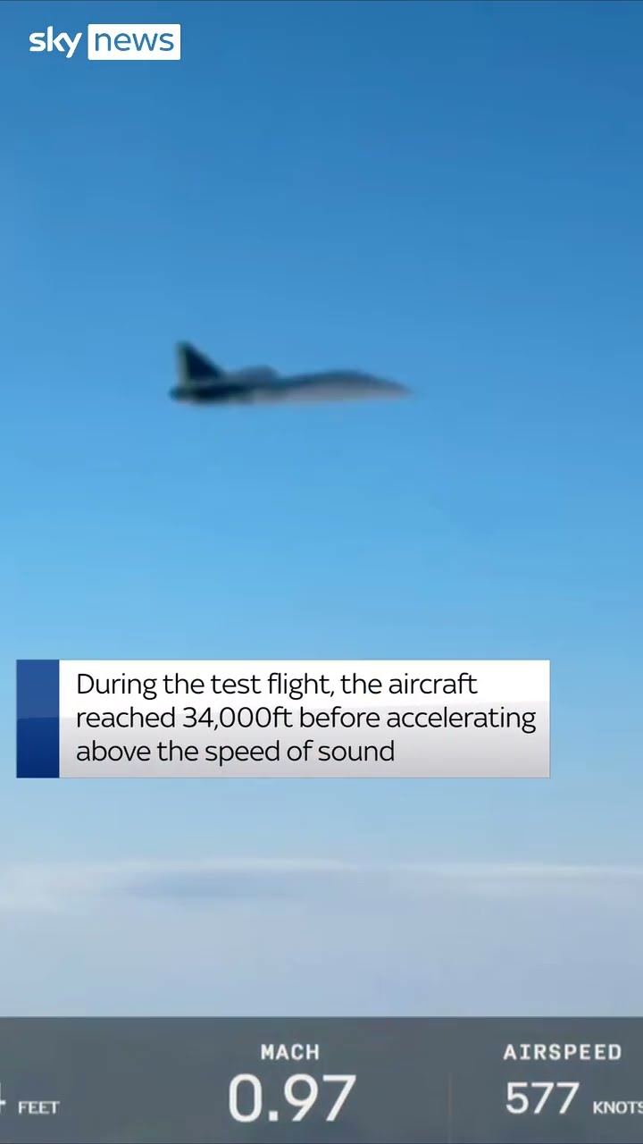 Boom Supersonic's XB-1 prototype jet breaks sound barrier for first time