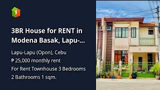 3Br House For Rent In Modena Basak, Lapu-Lapu City