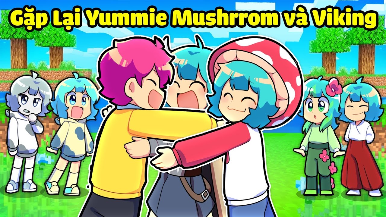 HIHA GẶP LẠI YUMMIE MUSHROOM VÀ YUMMIE VIKING TRONG MINECRAFT*GẶP LẠI THẾ GIỚI BÃI RÁC 😍🤩